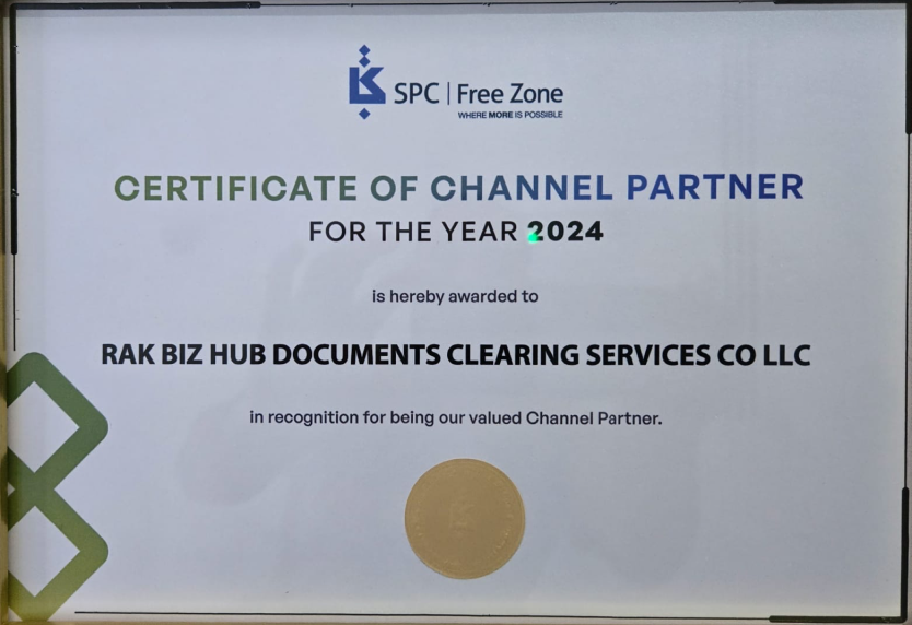 Official partner certificate